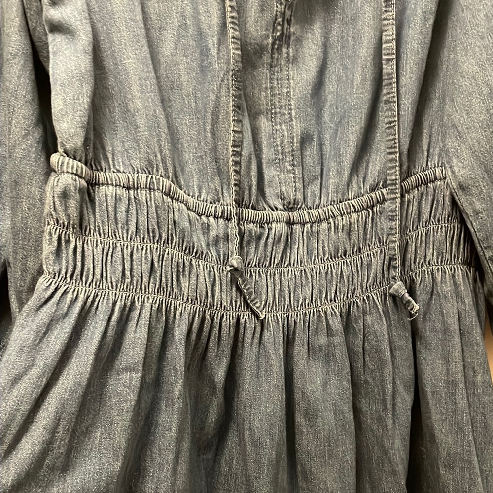 GAP Blue Long Sleeve Bishop Sundress - Picture 4 of 6